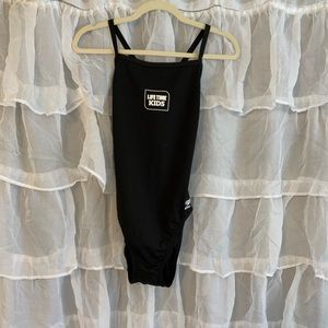 Speedo Lifetime Kids black one piece bathing suit